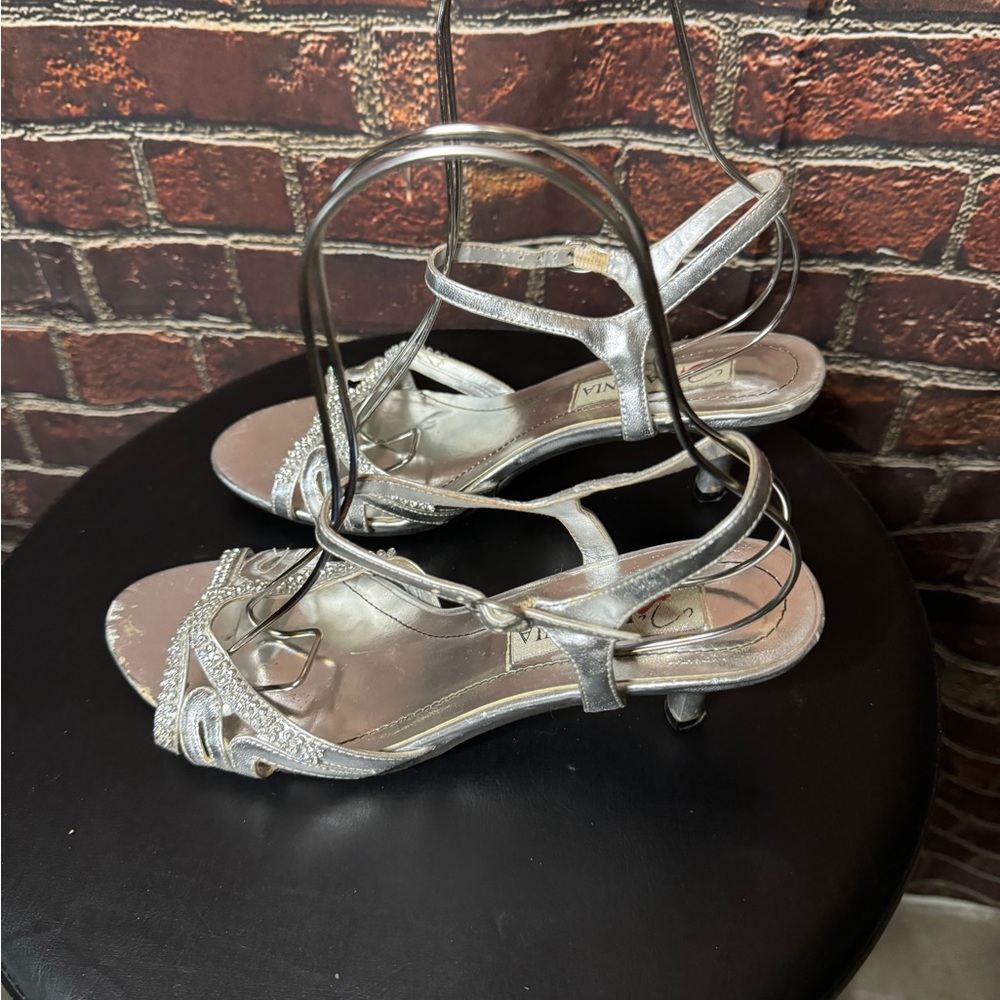 Lasonia Silver Crytal Heels